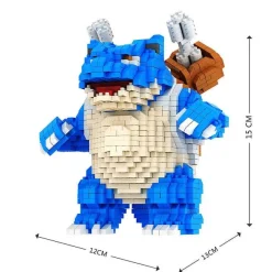 Pkm.store Pokemon Bausteine-Turtok / Blastoise Pokemon Baustein Set