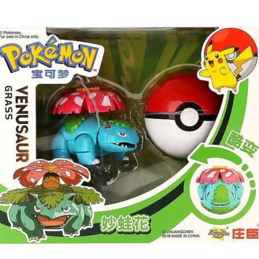 Pkm.store Pokemon Spielzeug-Venusaur / Bisaflor Spielzeug Figur Mit Pokeball