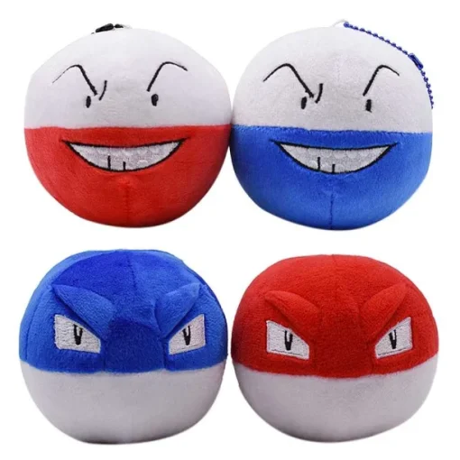 Pkm.store Pokemon Kuscheltiere-Voltobal / Voltorb & Lektrobal Pokemon Plusch (Ca. 7Cm)