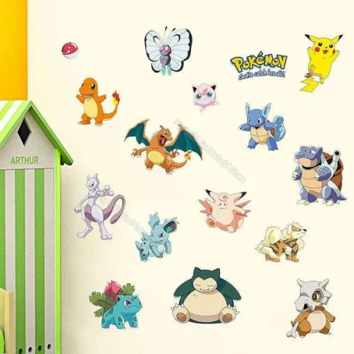 Pkm.store Sonstiges Merchandise-Wandsticker In Verschiedenen Pokemon Motiven