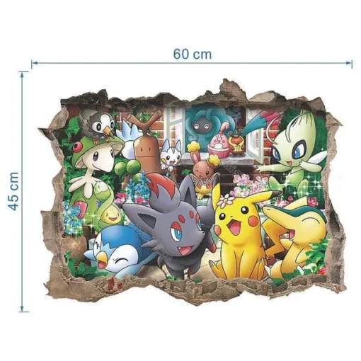 Pkm.store Sonstiges Merchandise-Wandsticker In Verschiedenen Pokemon Motiven