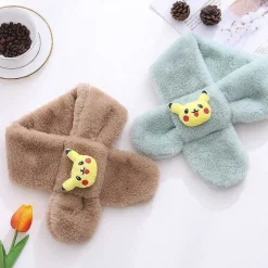 Pkm.store Herbst & Winter-Weicher Schal Fur Kinder Mit Pikachu Motiv