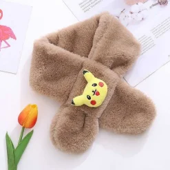 Pkm.store Herbst & Winter-Weicher Schal Fur Kinder Mit Pikachu Motiv