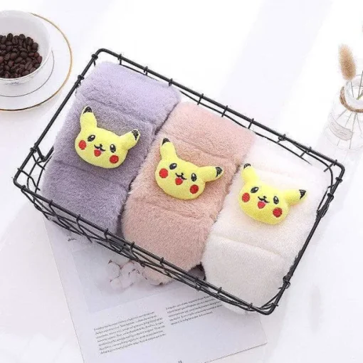 Pkm.store Herbst & Winter-Weicher Schal Fur Kinder Mit Pikachu Motiv