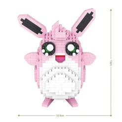 Pkm.store Pokemon Bausteine-Wigglytuff Knuddeluff Pokemon Baustein Set