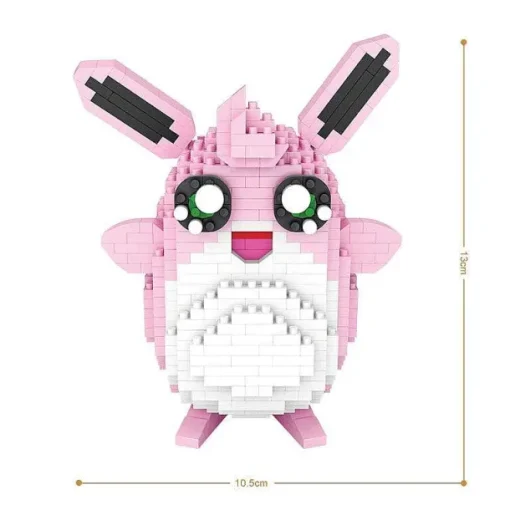 Pkm.store Pokemon Bausteine-Wigglytuff Knuddeluff Pokemon Baustein Set