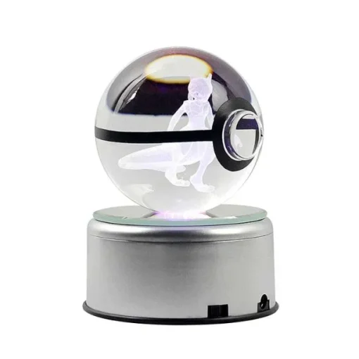 Pkm.store Pokemon Lampen & Nachtlichter-Wundervoller Pokemon Crystal Pokeball - Led Beleuchtung - Viele Motive