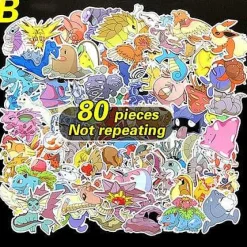 Pkm.store Sonstiges Merchandise-80X Pokemon Aufkleber