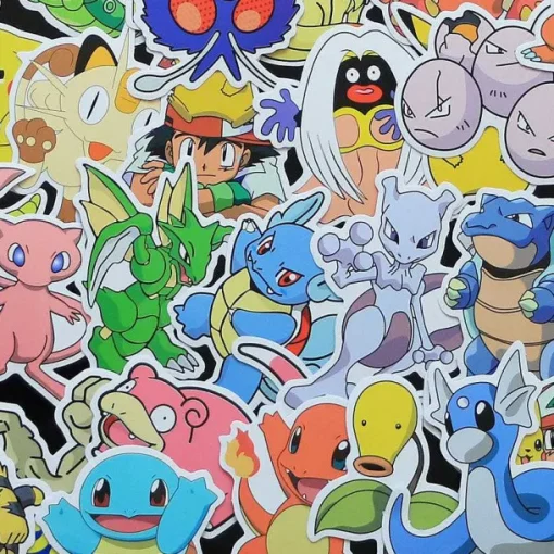 Pkm.store Sonstiges Merchandise-80X Pokemon Aufkleber