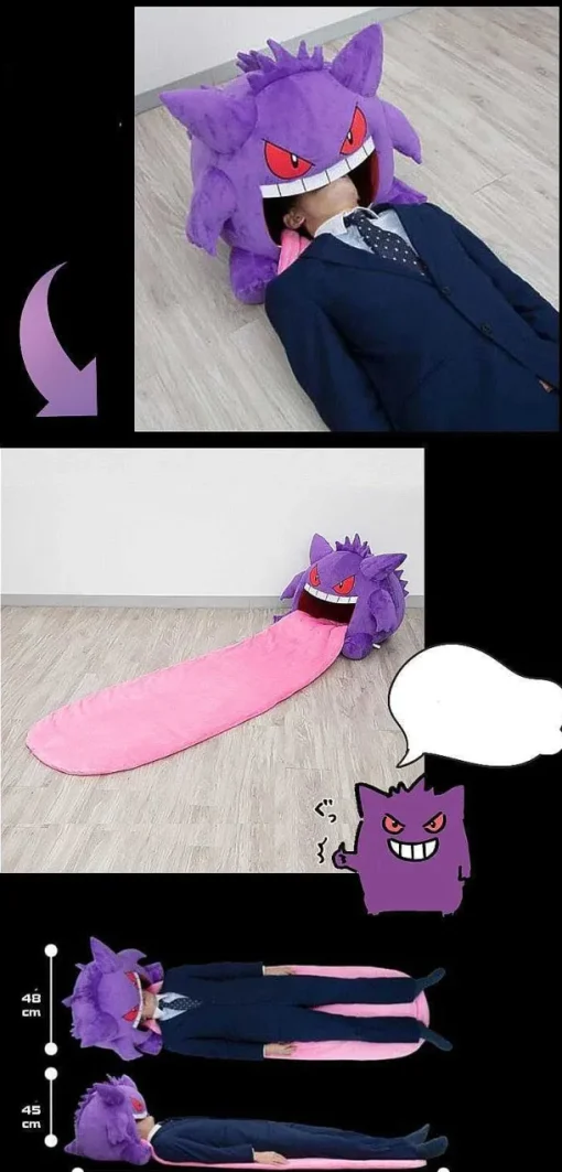 Pkm.store Xxl Pokemon-Xxl Pluschfigur Pokemon Gengar Mit Ausrollbarer Zunge (Ca. 45Cm)